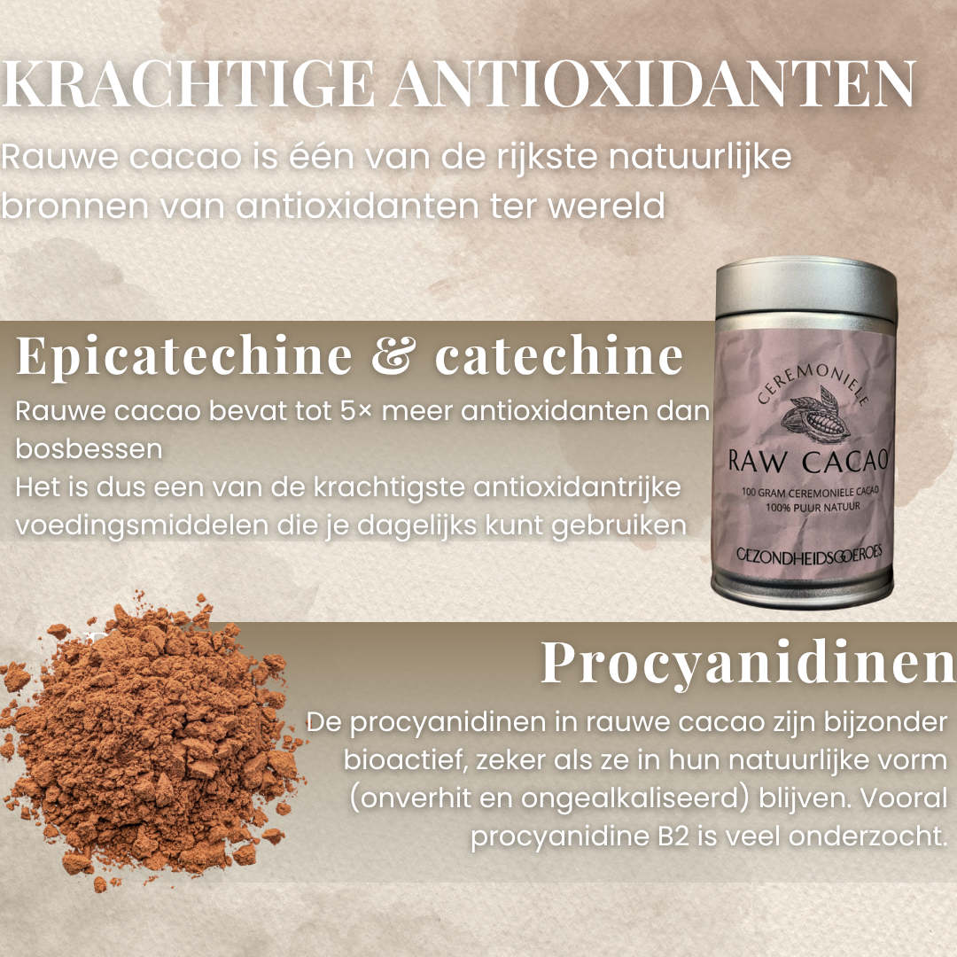 Raw Cacao Ongealkaliseerd | 100 Gram