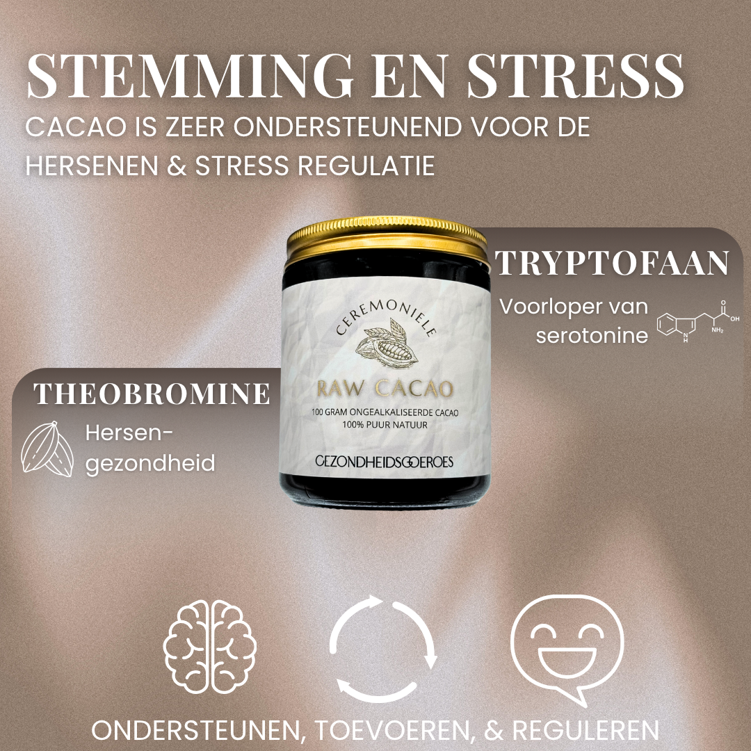 Raw Cacao Ongealkaliseerd | 100 Gram
