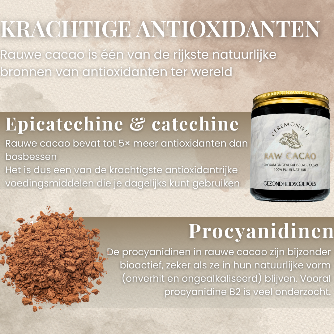 Raw Cacao Ongealkaliseerd | 100 Gram