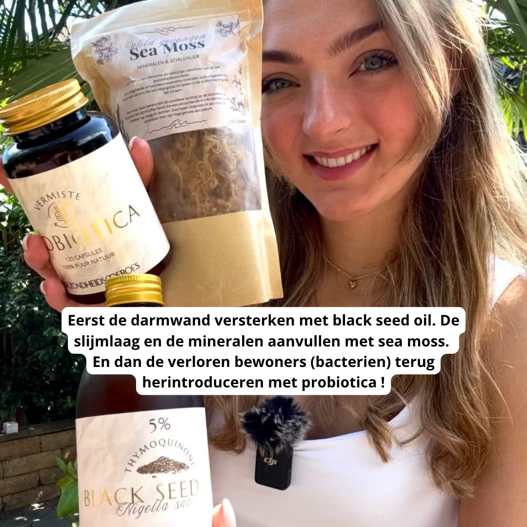 Darm pakket - Probiotica, Black seed & Sea moss.