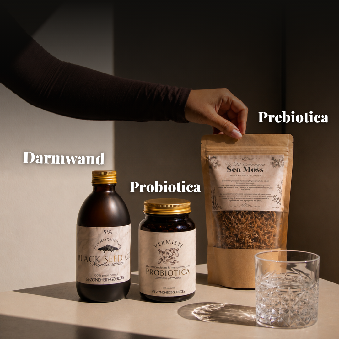 Darm pakket - Probiotica, Black seed & Sea moss.