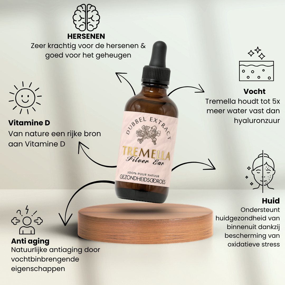 Tremella Extract 10:1 | Vloeibaar alcohol & water tinctuur.