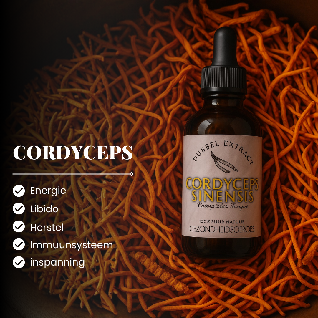 Cordyceps extract 10:1 | Vloeibaar alcohol & water tinctuur.