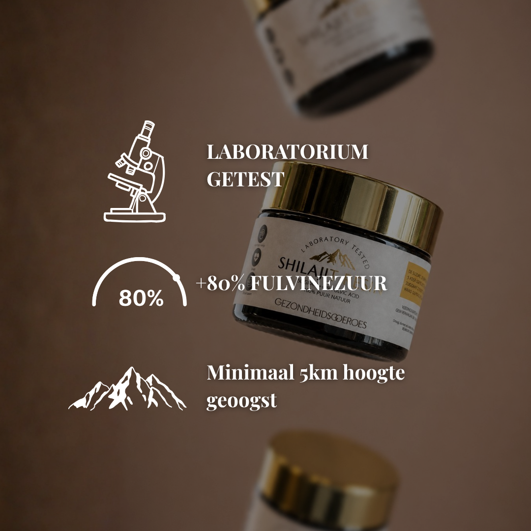 Shilajit Concentratie +80% fulvinezuur | 50 Gram Extract