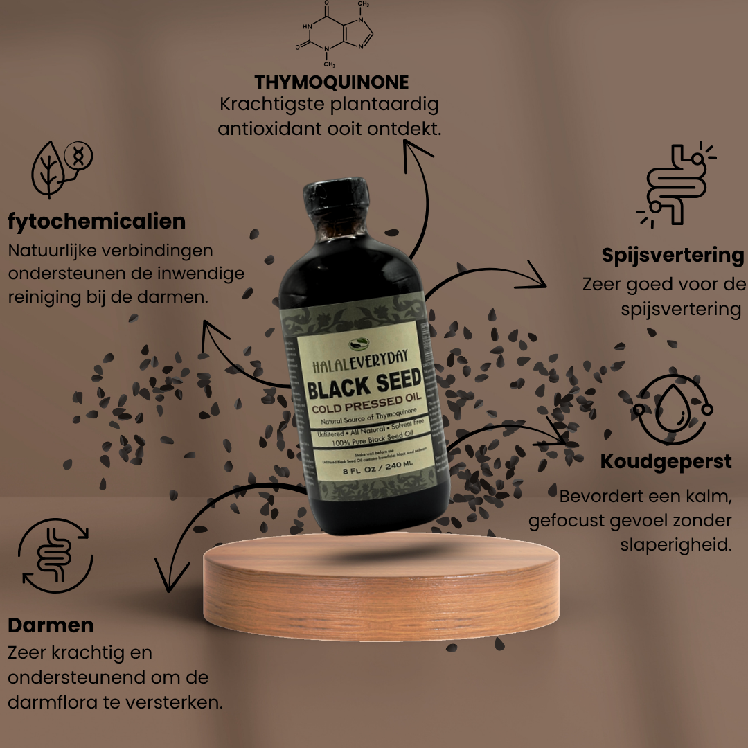 Black Seed Oil Kougeperst | 240 ML / Let op: tijdelijk plastic fles