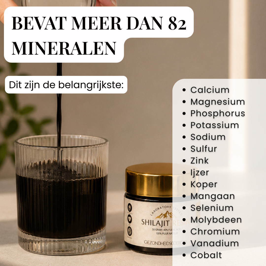 Shilajit Concentratie +80% fulvinezuur | 50 Gram Extract