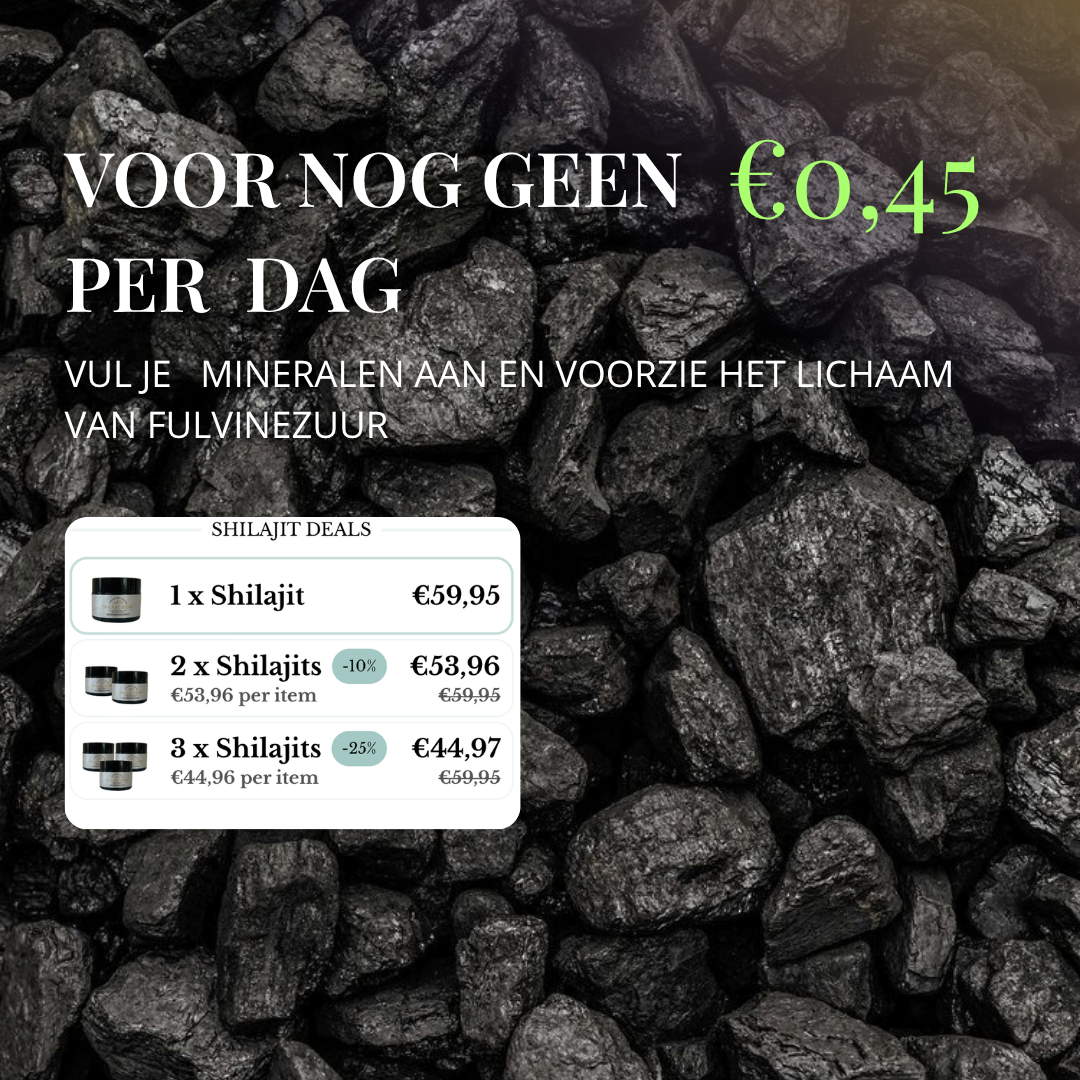 Shilajit Concentratie +80% fulvinezuur | 50 Gram Extract