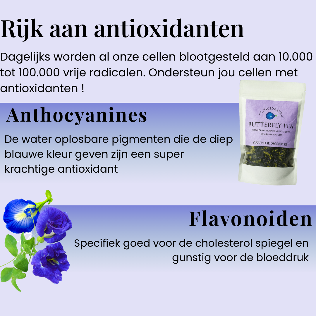 Blue Butterfly Pea Vlindererwt - 100 gram.