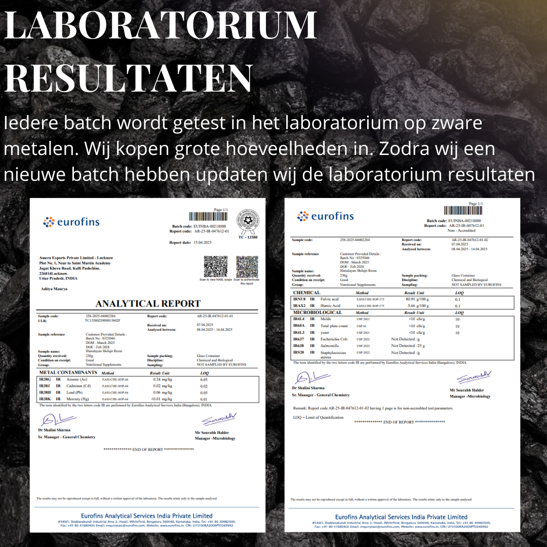 Shilajit Concentratie +80% fulvinezuur | 50 Gram Extract