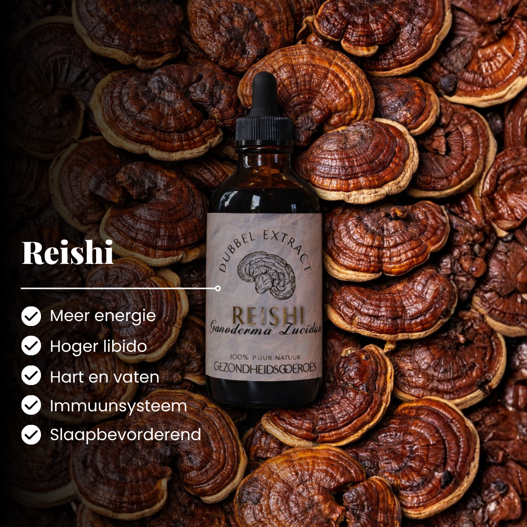 Reishi Extract 10:1 | Vloeibaar alcohol & water tinctuur.