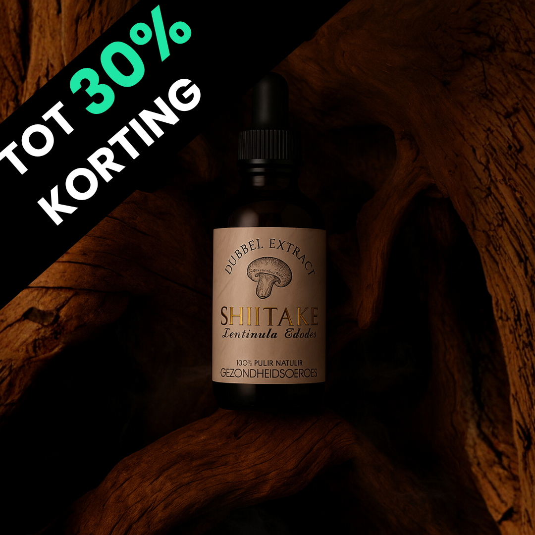 Shiitake Extract 10:1 | Vloeibaar alcohol & water tinctuur.