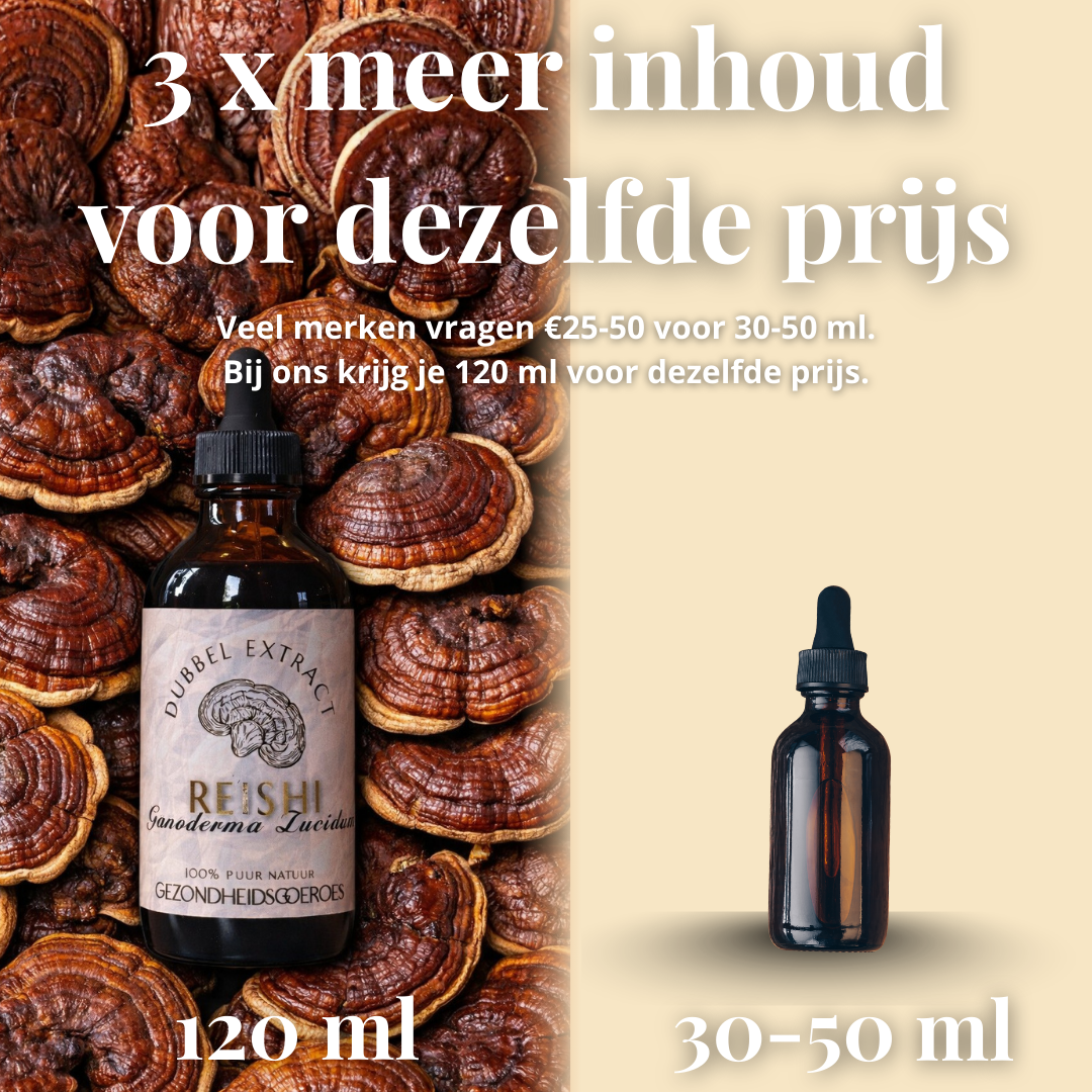 Reishi Extract 10:1 | Vloeibaar alcohol & water tinctuur.