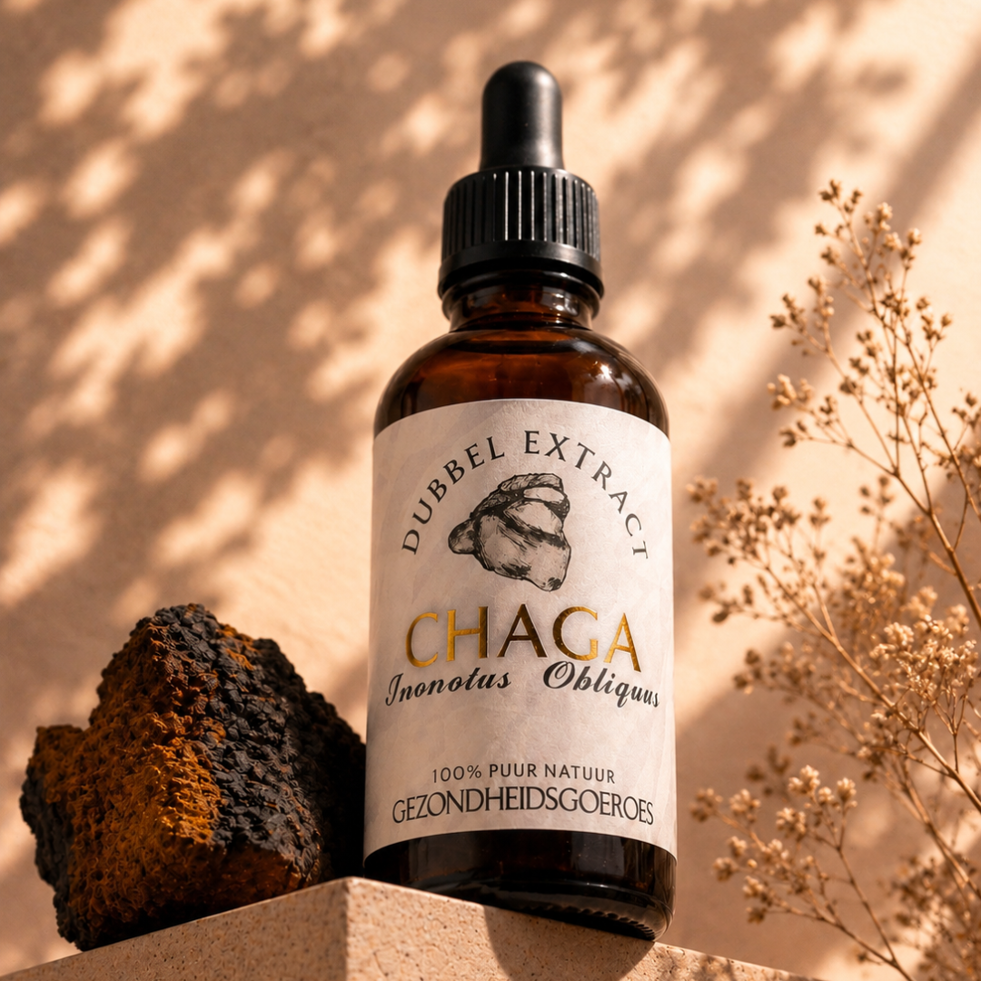 Chaga extract 10:1 | Vloeibaar alcohol & water tinctuur.