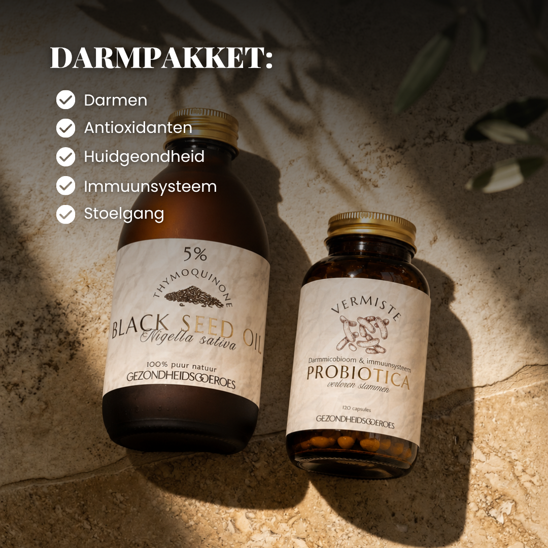 Darm pakket - Probiotica, Black seed & Sea moss.
