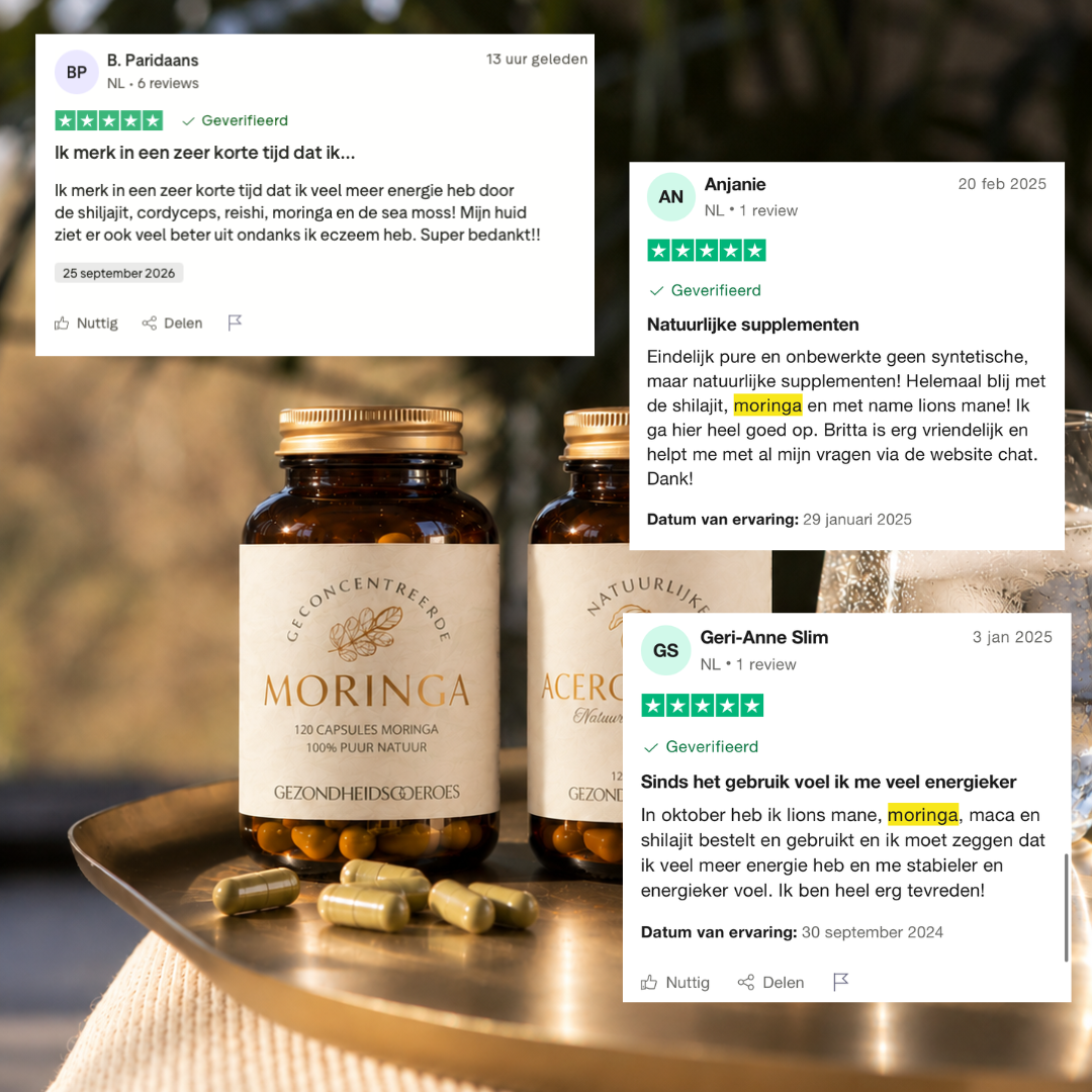 Vitaminen en mineralen bundel | Moringa, Sea moss & Acerola