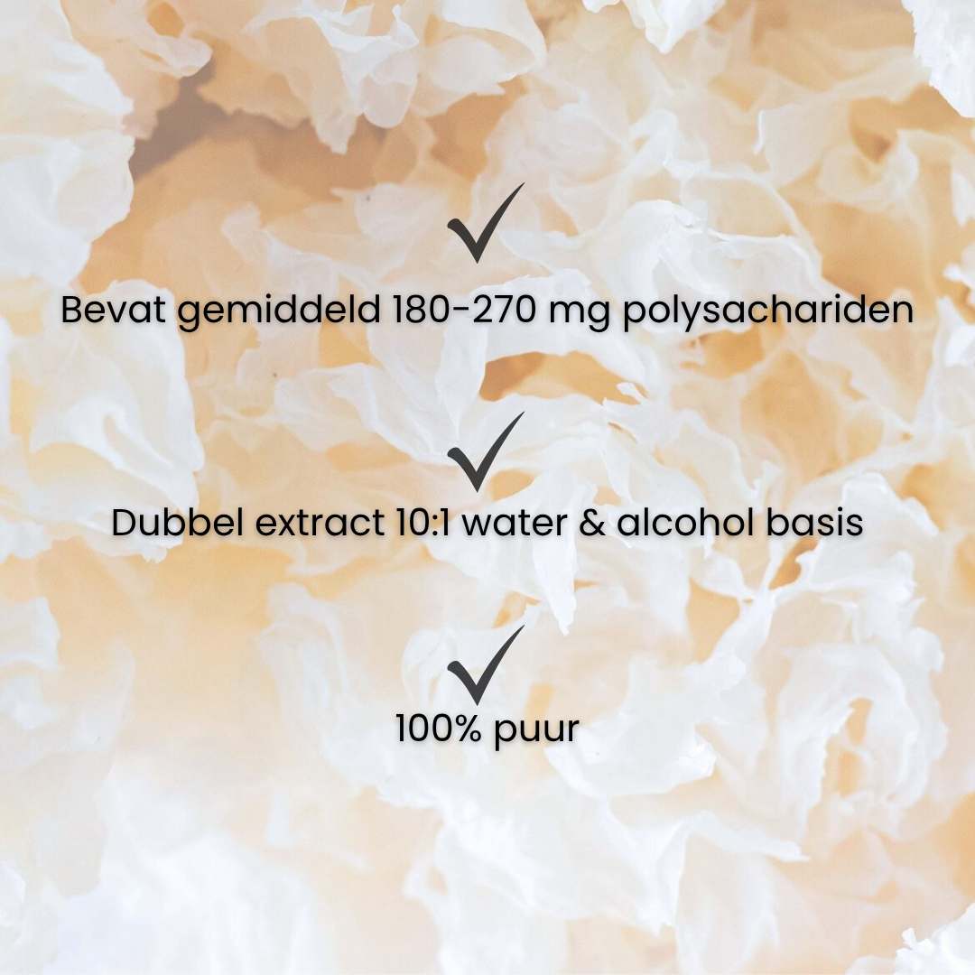 Tremella Extract 10:1 | Vloeibaar alcohol & water tinctuur.