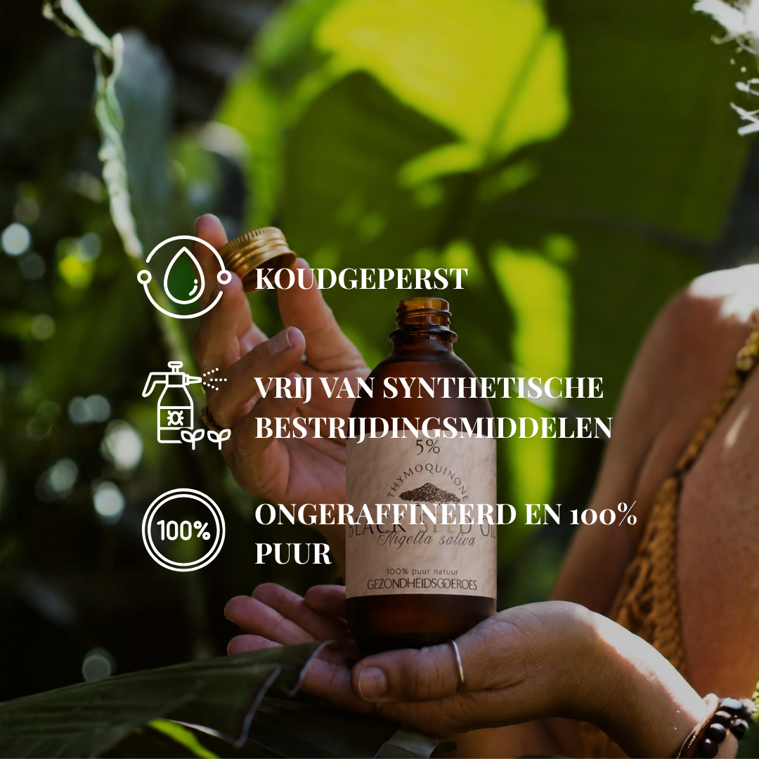 Black Seed Oil Koudgeperst | 5% Thymoquinone | 240 ML