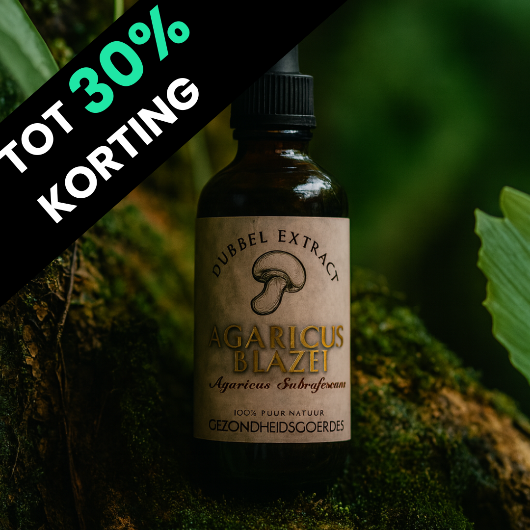 Agaricus Blazei Extract 10:1 | Vloeibaar alcohol & water tinctuur.