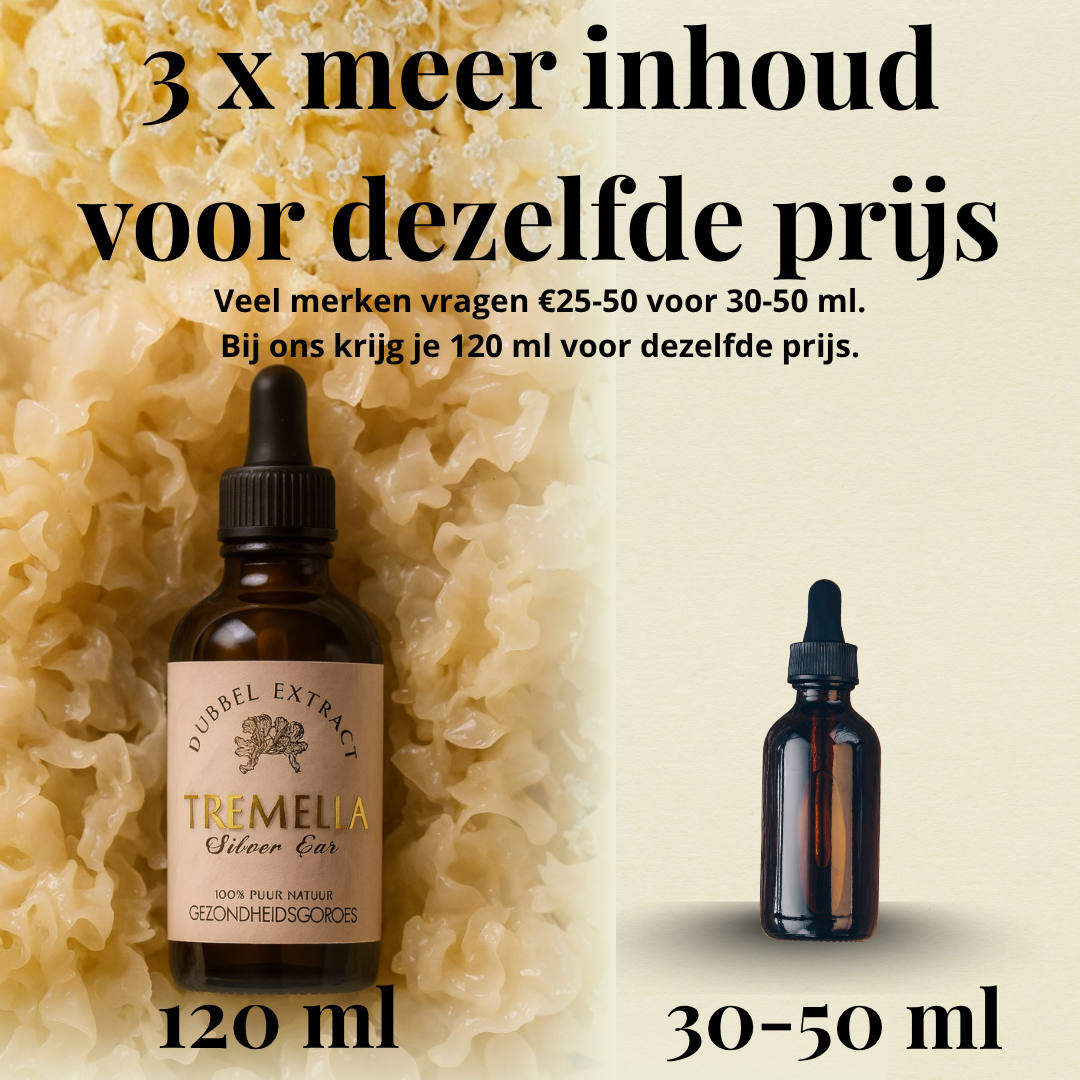 Tremella Extract 10:1 | Vloeibaar alcohol & water tinctuur.