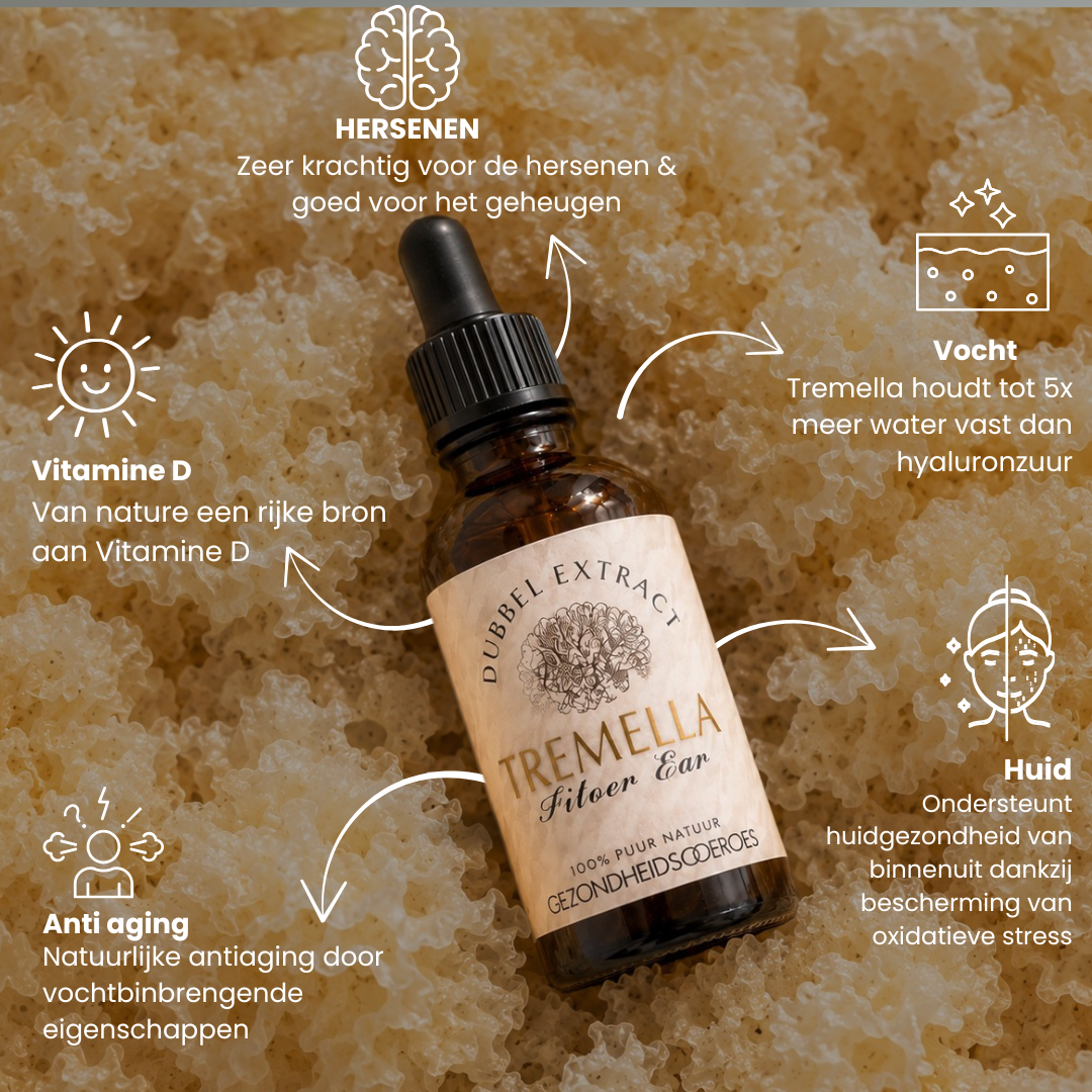 Tremella extract 10:1 | Vloeibaar alcohol & water tinctuur.