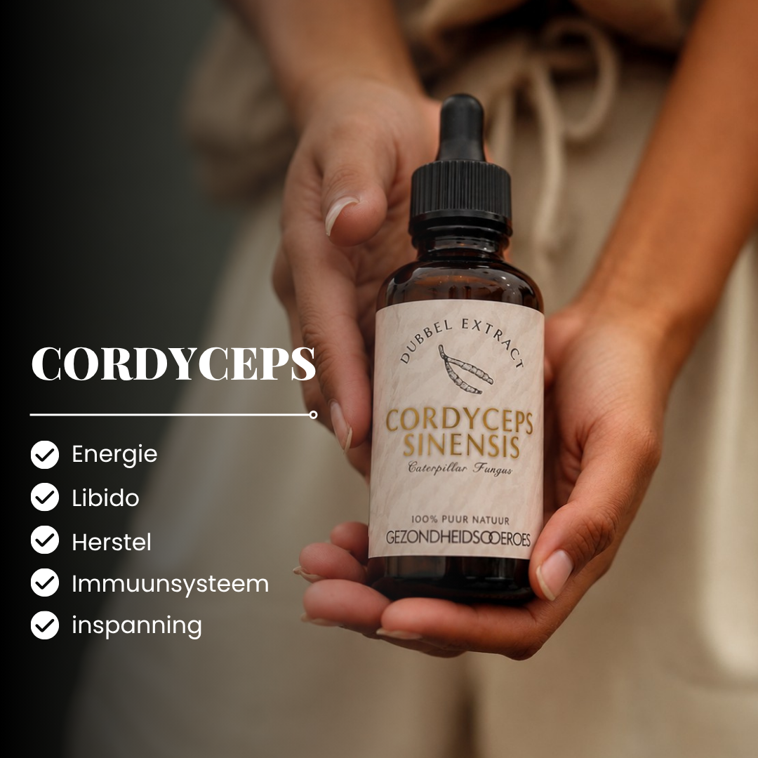 Cordyceps extract 10:1 | Vloeibaar alcohol & water tinctuur.