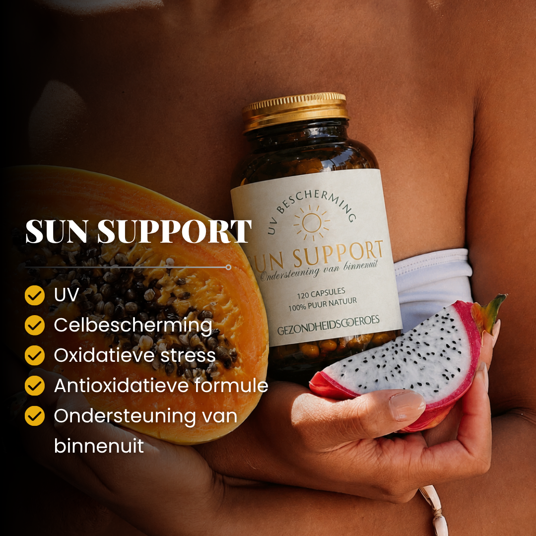 NIEUW: Sun Support ☀️ UV bescherming van binnenuit