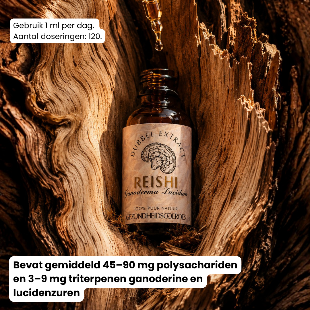 Reishi Extract 10:1 | Vloeibaar alcohol & water tinctuur.