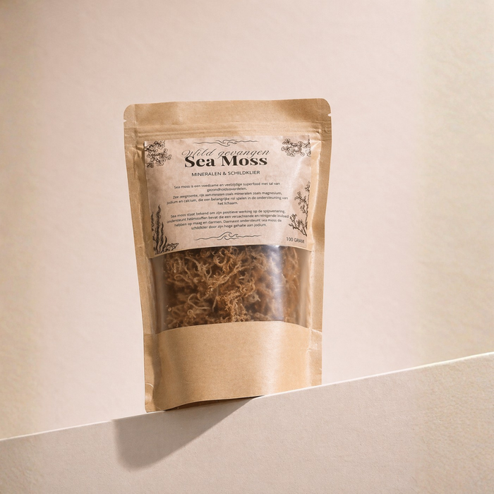 Sea Moss Wildgevangen Zongedroogd | 100 Gram - Mix goud & paars