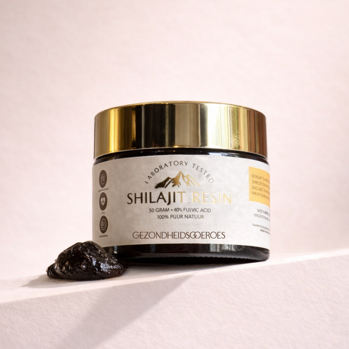 Shilajit Concentratie +-80% fulvinezuur | 50 Gram Extract.