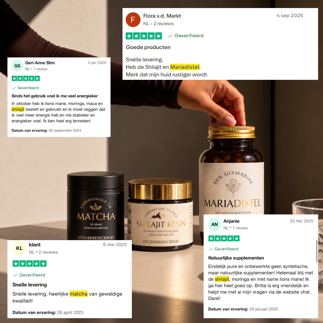 Detox Bundel: Shilajit, Mariadistel & Matcha