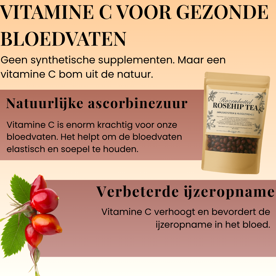 Rozenbottel Thee 200 Gram | Natuurlijke vitamine C